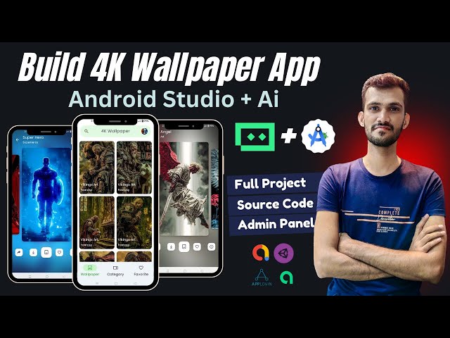 Build 4K Wallpaper App with Admin Panel using (Android Studio + AI)  Full Project & Source Code