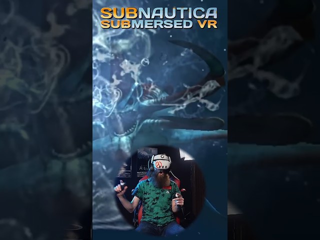 Seeing a Reaper Leviathan for the first time #subnautica #subnauticavr #reaperleviathan #quest3 #vr