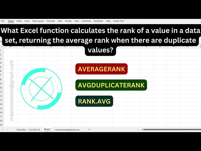 #104 - Excel formula question and answer