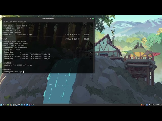 Install VScodium in Fedora 37