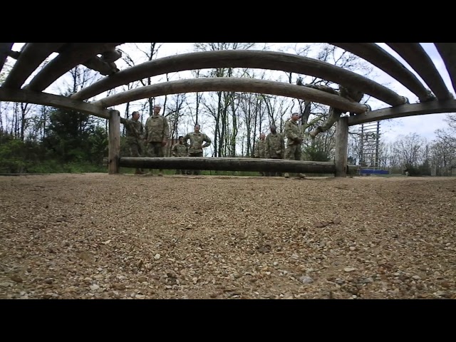 Take on the National Guard Log Obstacle