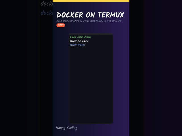 Docker on Termux | Image Build Ka Pooora - Part 2/3 (Hindi)