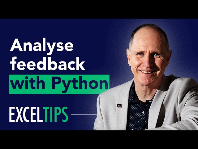How to use Python in Excel for sentiment analysis