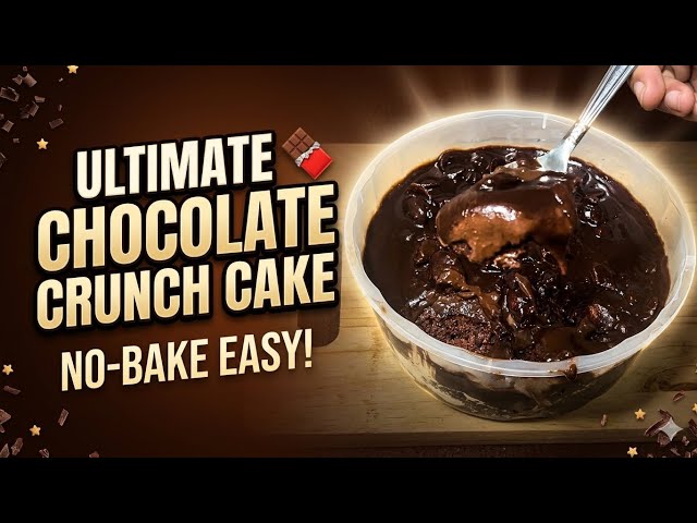 Chocolate Crunch Cake in a Bowl | Rich & Delicious