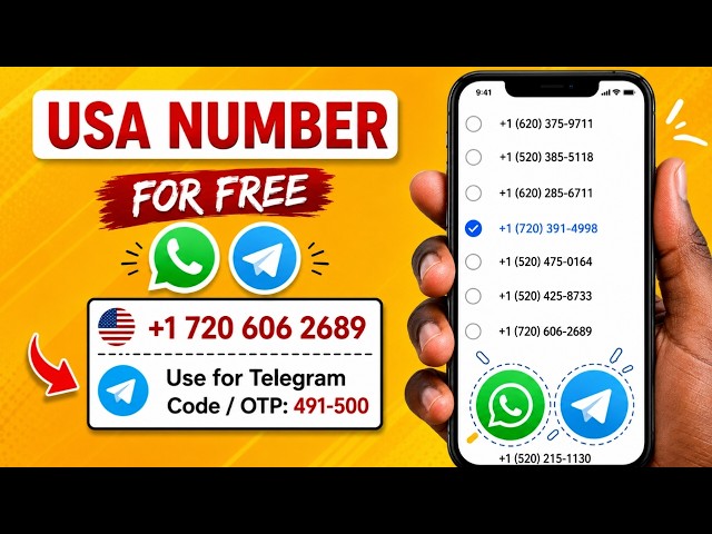 How I Got A Free US Number For WhatsApp & Telegram Verification / How To Get Free USA Number .