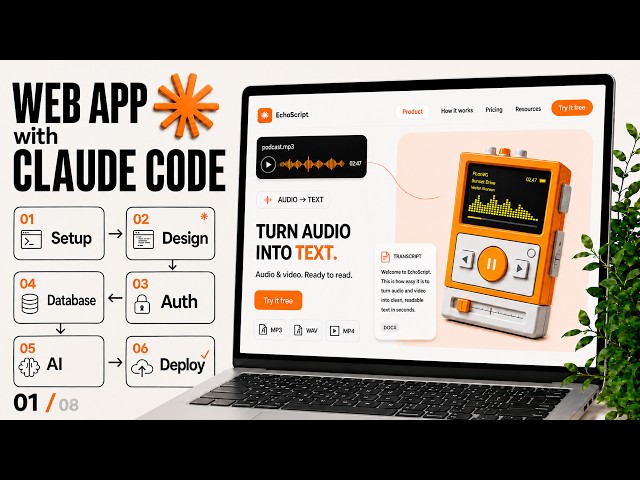 Build & Launch a Real AI Web App with Claude Code | Part 1 — Project Setup: Node.js, Git & VS Code