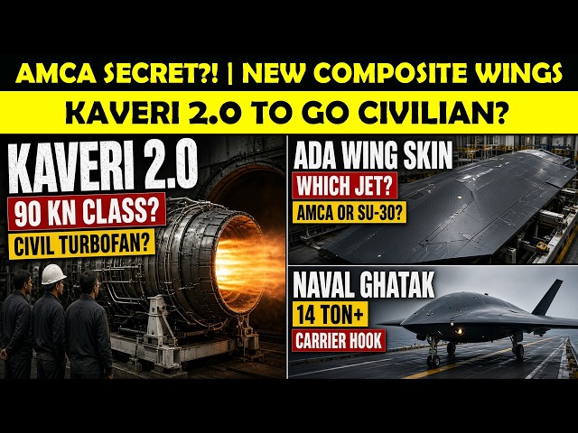 Kaveri 2.0 for Tejas & Transport Aircraft?,India’s 14-Ton Stealth UCAV!,AMCA Secret Revealed?