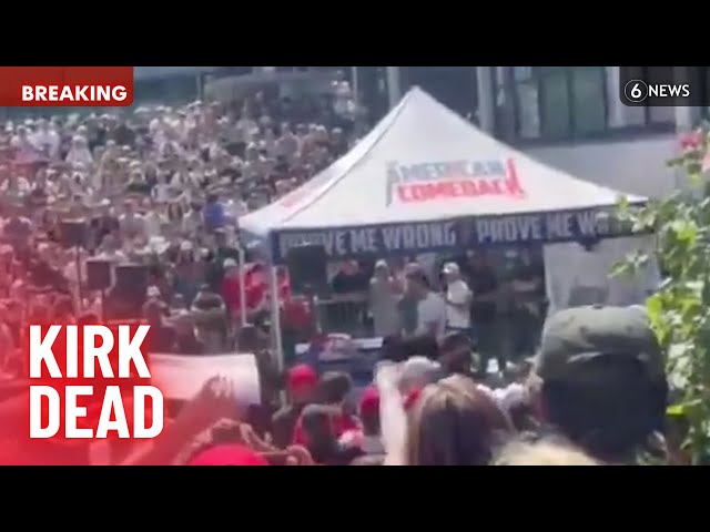 BREAKING: Gunman at large after Charlie Kirk assassinated in Utah