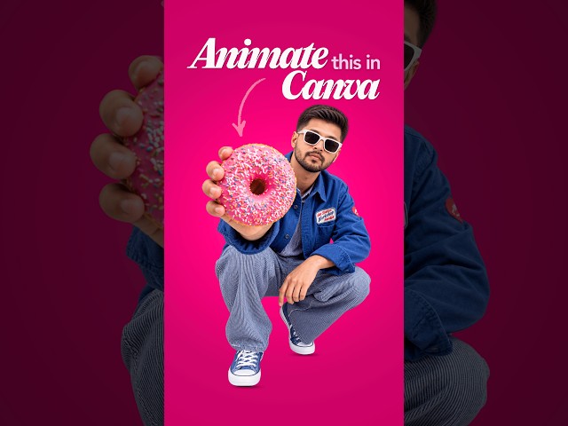 Canva Animation Trick 🍩 | Create This Donut Animation #Canva #canvatutorial