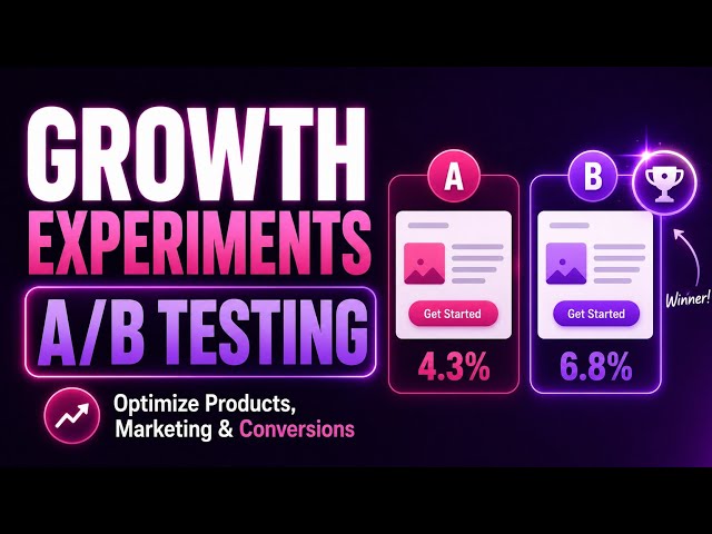 Growth Experiments & A/B Testing | Optimize Products, Marketing & Conversions | Uplatz