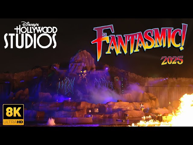 Fantasmic Full Show 2025 - 8K | Disney Hollywood Studios