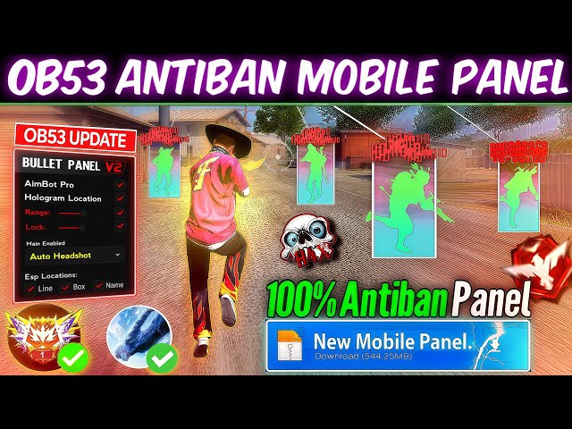 OB53 Free Fire Panel Mobile 🔥 FF Antiban Panel | Free Fire Hack New 😈 FF Injector 2026 | FF Panel