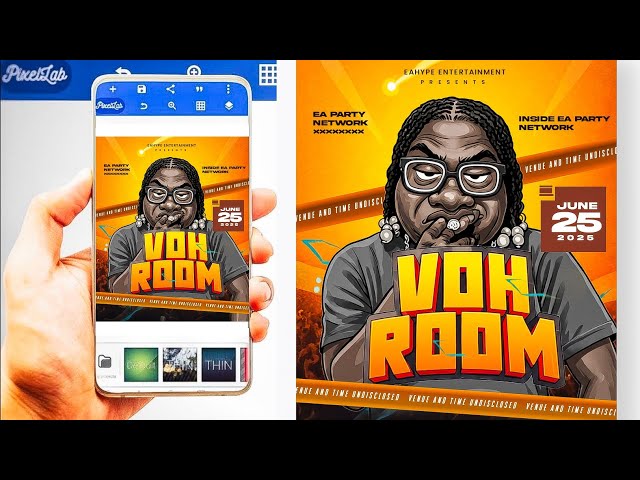 Creative Event Flyer With Your Smartphone | Graphic Design Tutorial 