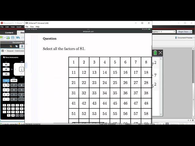 Prime Factorization using MENU 23.  Extremely USEFUL MENU for the Algebra 1 Regents Exam!!!!