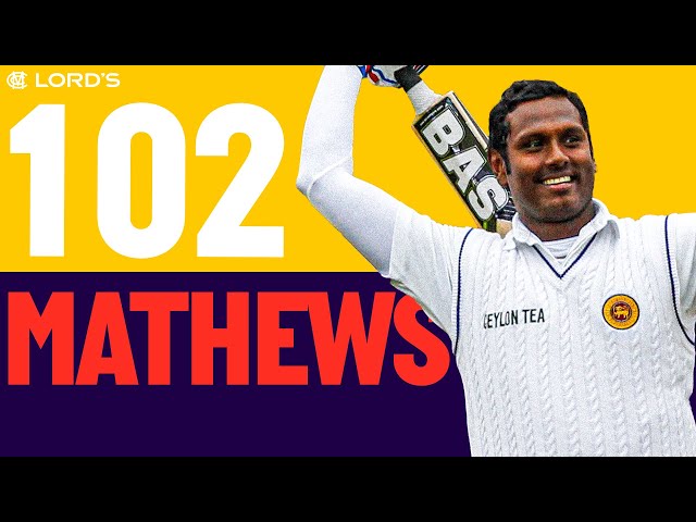 Century On Lord's Debut 🤩 | Angelo Mathews Hits Classy Ton Versus England | England v Sri Lanka 2014