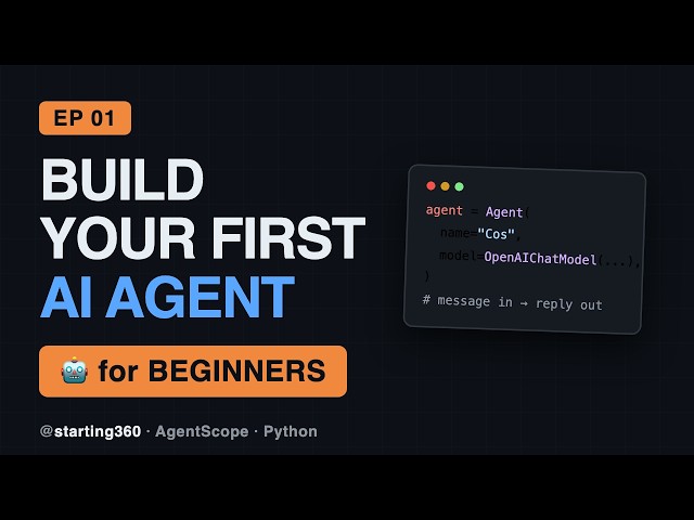 BUILD YOUR FIRST AI AGENT (for BEGINNERS)