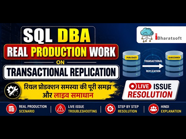 SQL DBA Real Production Work on Transactional Replication | Live Issue Resolution #sqldba #sqlserver