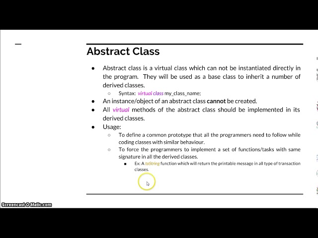Course : Systemverilog Verification 3 : L7.1 : Abstract Class