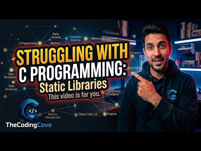 C Static Libraries Explained | Create, Link & Use (.a Files)