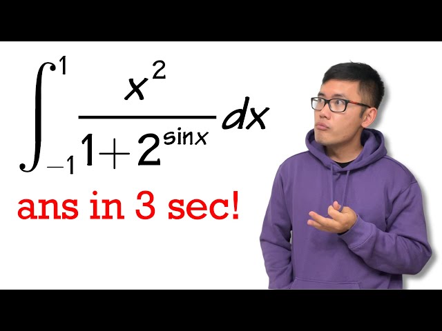 calculus integral trick with even & odd function