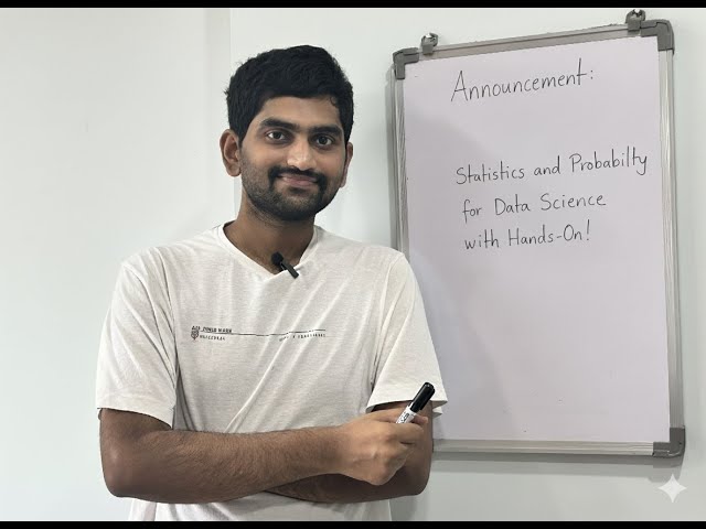 New Course Announcement: Statistics and Probability for Data Science and AIML Enthusiasts