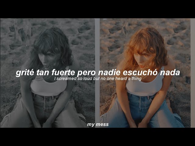taylor swift - clean (taylor's version) (traducida al español + lyrics)