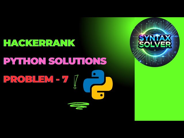 #7 : List Comprehensions | Hackerrank Python Solutions #python #hackerranksolutions