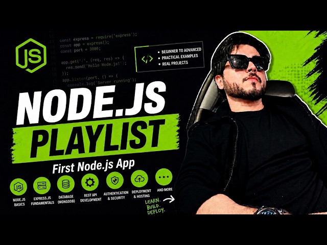 Nodejs Tutorial in Hindi #3 Make First App in Node