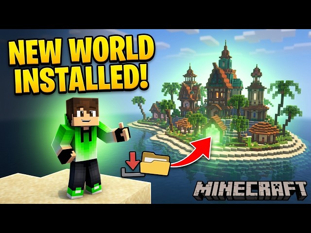 Import Custom Worlds Into Minecraft Java Fast