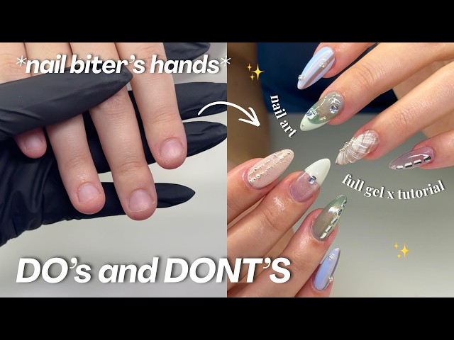 The *ONLY* Gel X Tutorial You Need for Nail Biter Hands ✨ | step-by-step