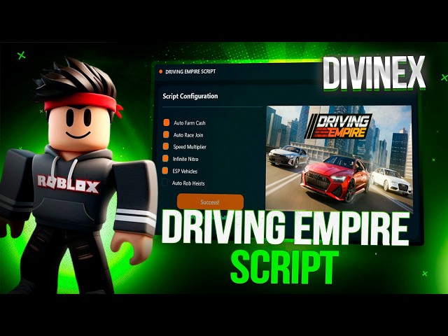 DRIVING EMPIRE SCRIPT AUTO FARM MONEY, FAST SPEED, ESP & MORE | ios/android/pc