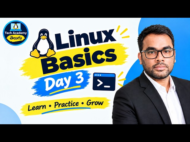 🚀 Linux Course Day 3 | vi Editor in Linux | RHEL 9 Telugu | Tech Academy Telugu