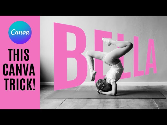 How to make 3D Text Effects BEHIND a Person in Canva | Easy Text Effect