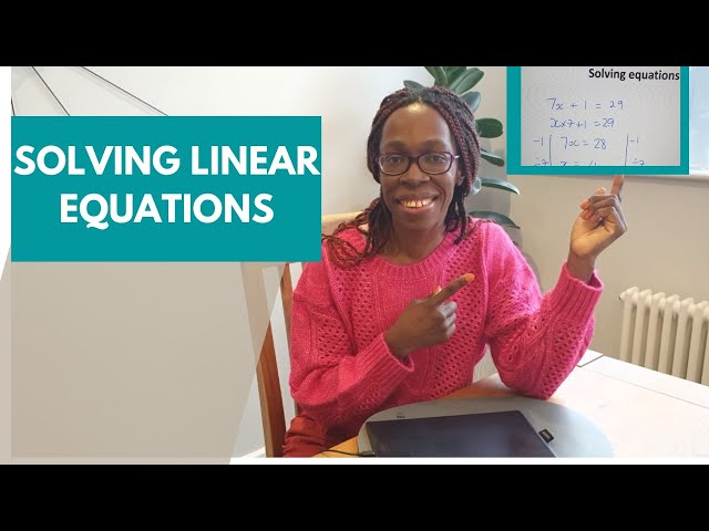 Solving linear equations 1-step and 2-step #xasonevariable #solveequations #ks3 #ks4 #gcse #algebra