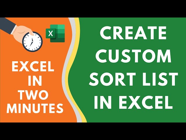 How to Create Custom Sort List in Excel (Easy Step-by-Step)