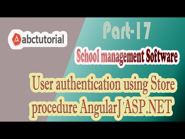 SMS-17: User authentication using Store procedure Javascript AngularJS JQUERY ASP.NET MVC