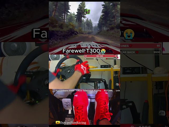 I'll Miss You T300 😭| Dirt Rally 2 Gameplay 4K 60FPS #thrustmaster #shorts #gaming #simracing