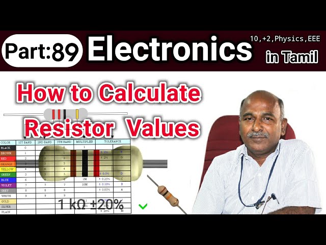 How to Calculate Resistor Values | Resistor Color code|in tamil