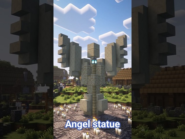 Angel statue - #minecraft #minecrafttutorial #gaming #tutorial #minecraftbuilding #minecraftshorts