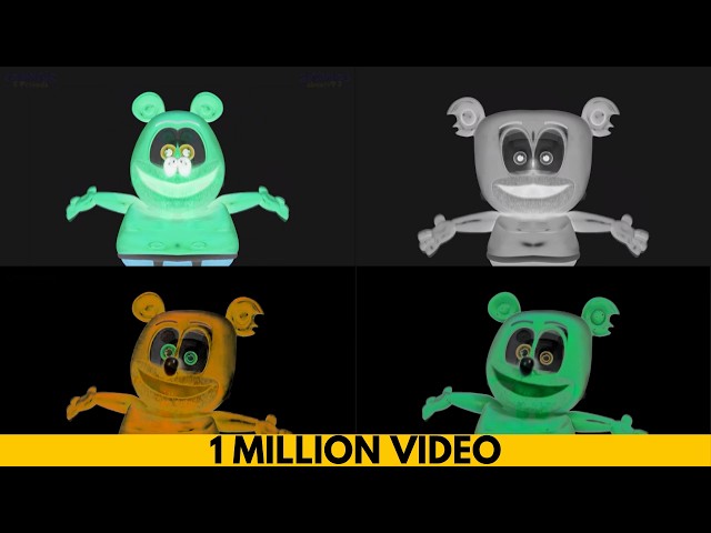 (VIDEO TUTORIAL) 1 MILLION ENGLISH SPANISH GERMAN HEBREW Gummy Bear SHOW Gummibär Song 3 | COOL VFX