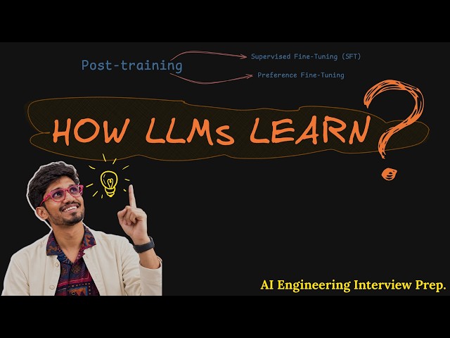 [EP03] AI Engineer Interview Prep. : How LLMs Are Trained: Pre-training, SFT & Preference Tuning