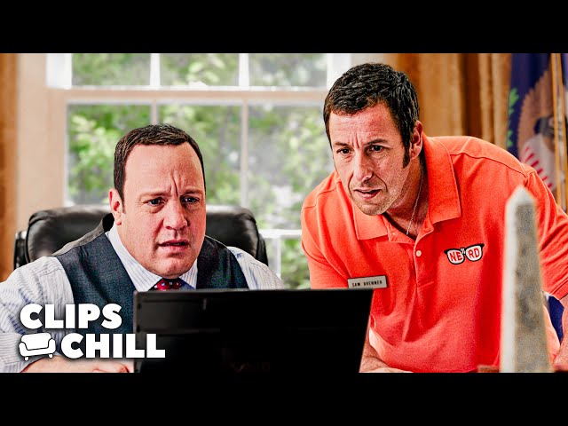 Adam Sandler Meets President Kevin James | Pixels