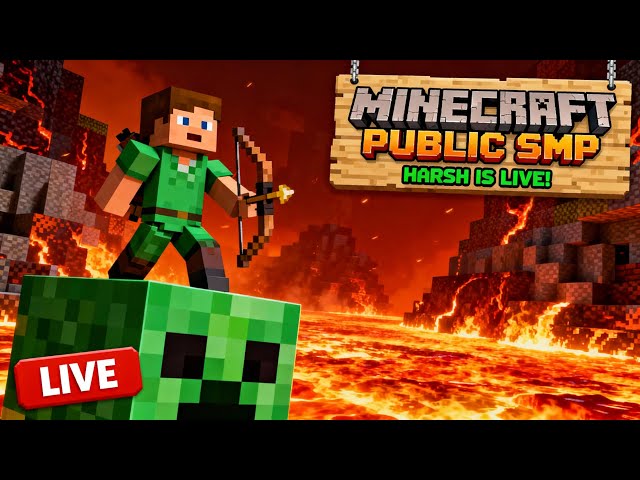 Minecraft SMP LIVE 24/7 | Public Java + Bedrock Server #live #minecraft
