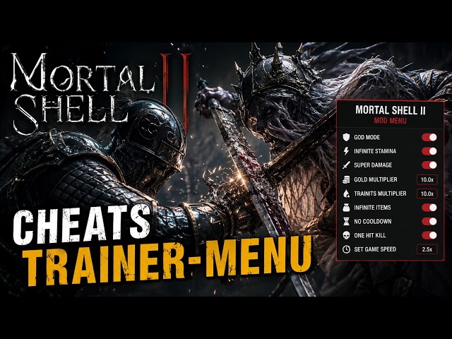 Mortal Shell 2 Cheats (Mod Menu) \ Trainer (GodMode,Gold Multiplier , Super Damage & More)