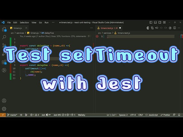 Test setTimeout timer with Jest & React