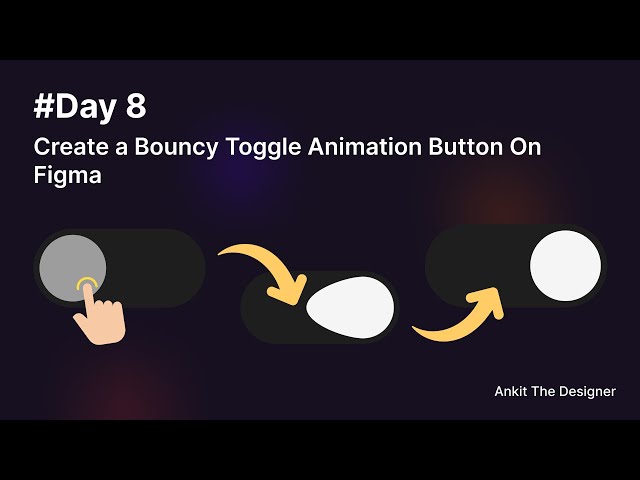 Day 8 - Create a Bouncy Toggle Animation Button On Figma | #uidesign #figmadesign #uidesigntutorial