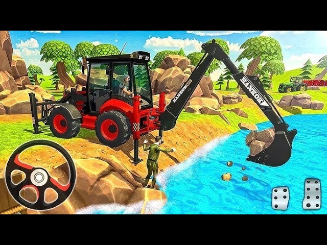 JCB 3DX BACKHOE LOADER BUS SIMULATOR INDONESIA DRIVING LIVE STREAM