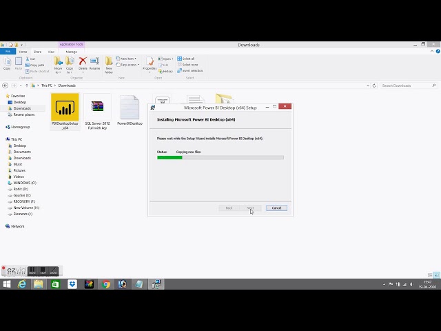 INSTALLATION POWER BI SOFTWARE