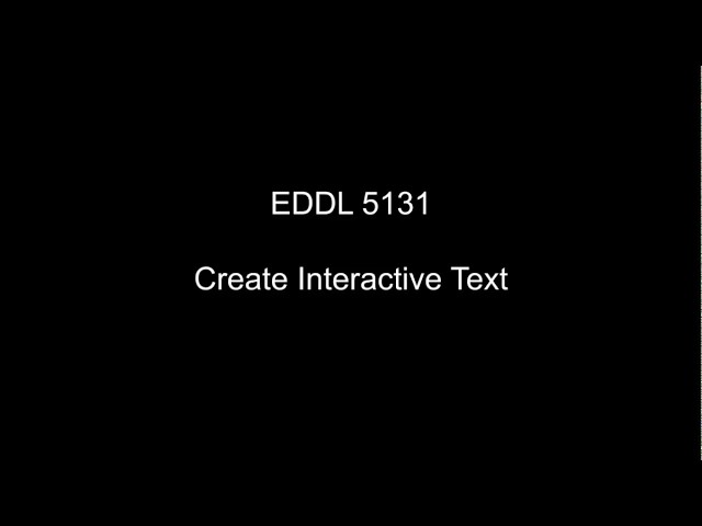 Create Interactive Text