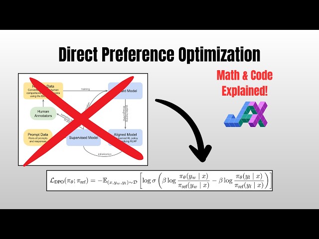 Direct Preference Optimization: DPO Math & JAX Implementation [Road to Reasoning #8]